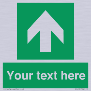 Safe condition Custom arrow up sign